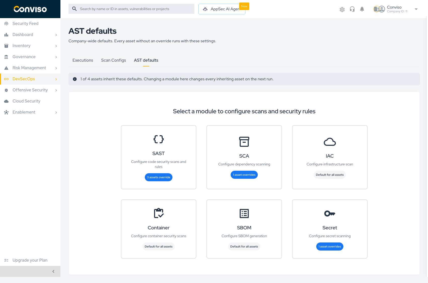 AST defaults