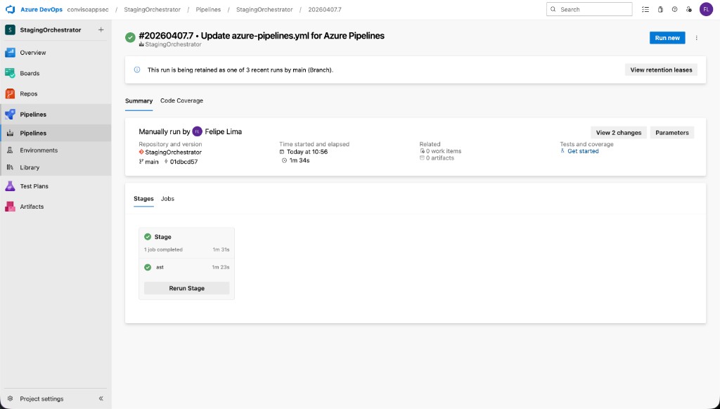 Step 6 - Successful run