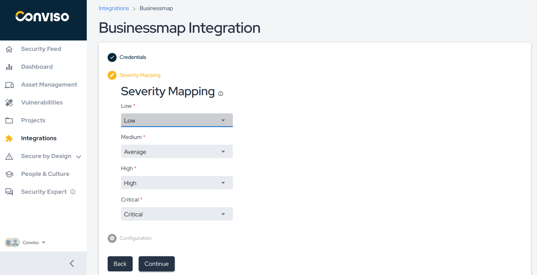 BusinessMap Integration Conviso Platform Docs BusinessMap Integration Conviso Platform Docs