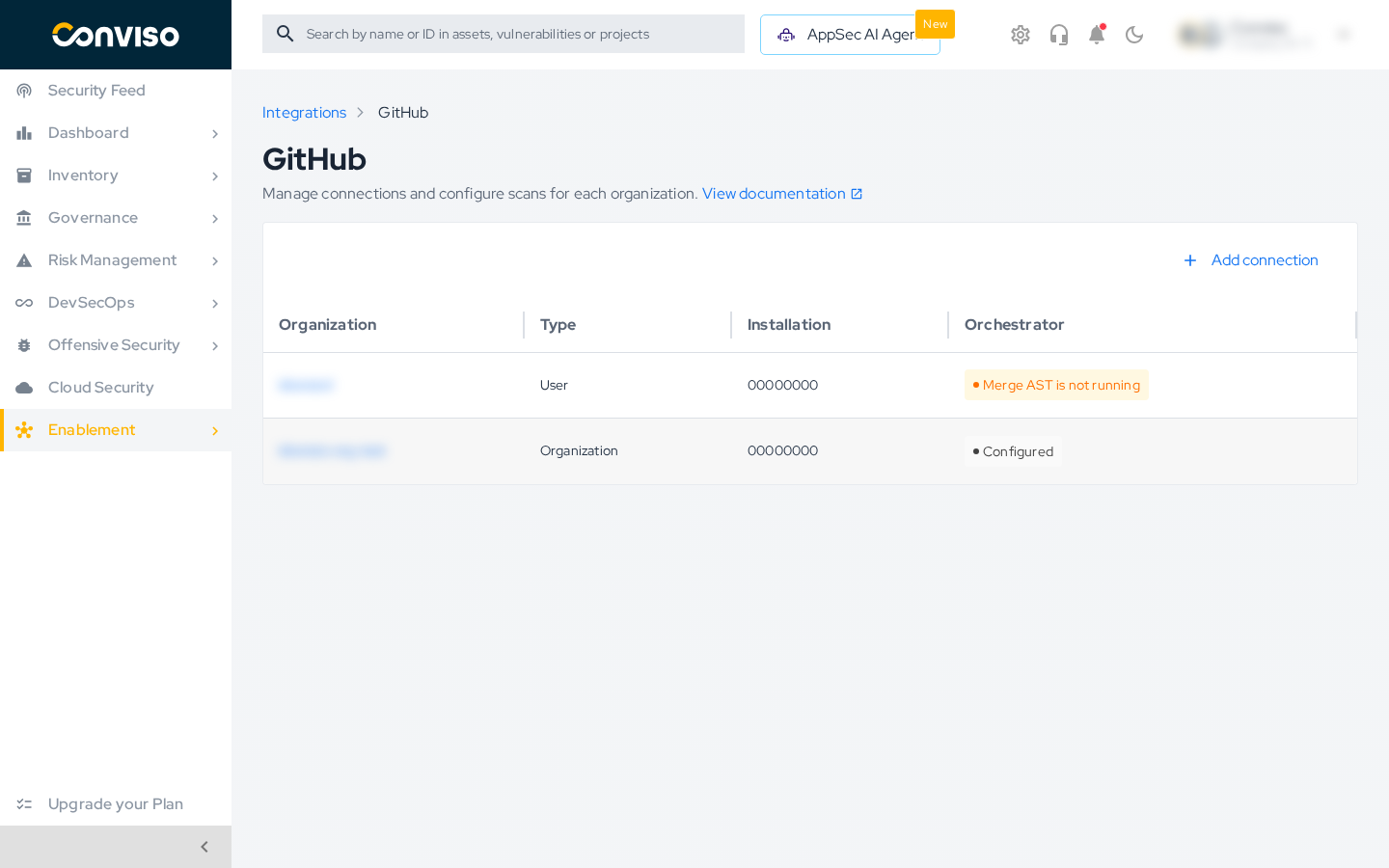 GitHub connections