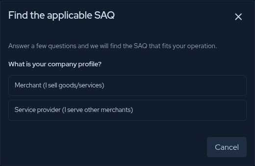 SAQ wizard