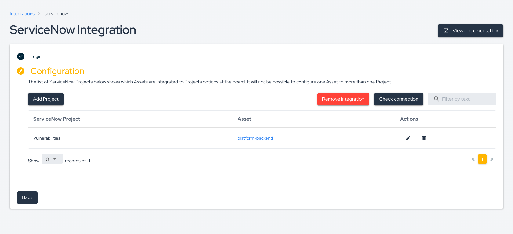 ServiceNow configuration list img