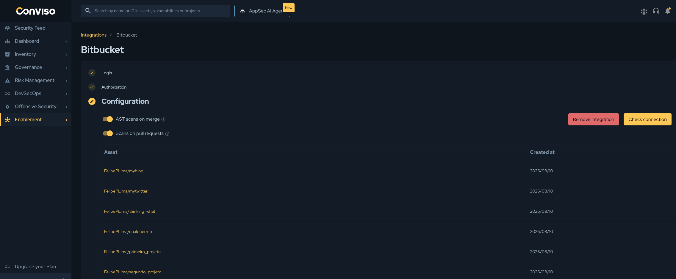 Step 4: Configuration - Assets and scan toggles