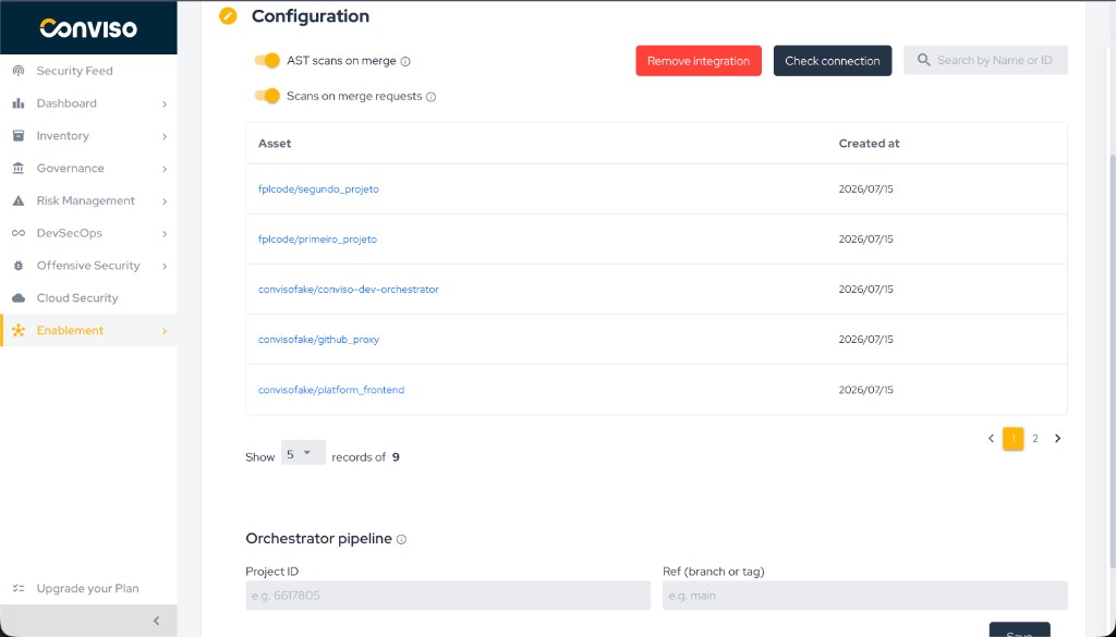 Step 4: Configuration - Assets and scan toggles