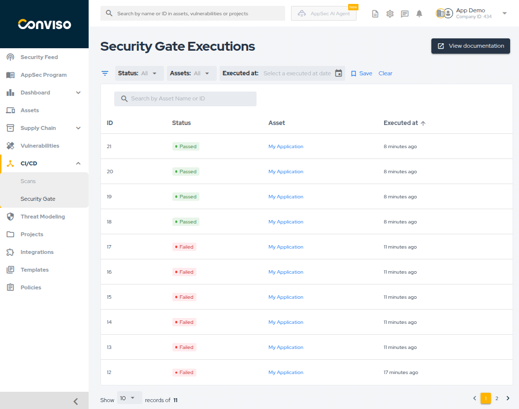 Security Gate | Conviso Platform Docs